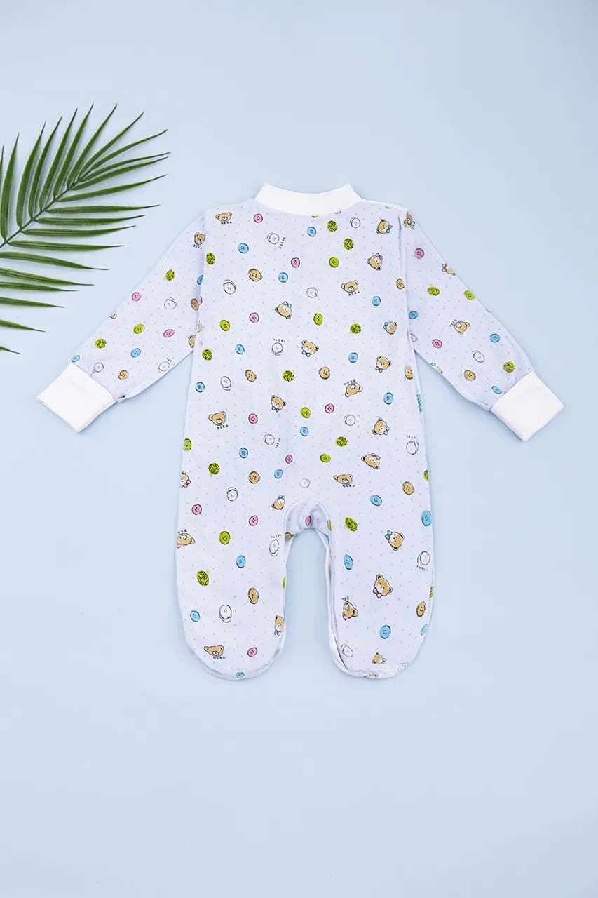 Комбинезон для новорожденных 56-62 Twins Baby 0738002 -голубой фото 5