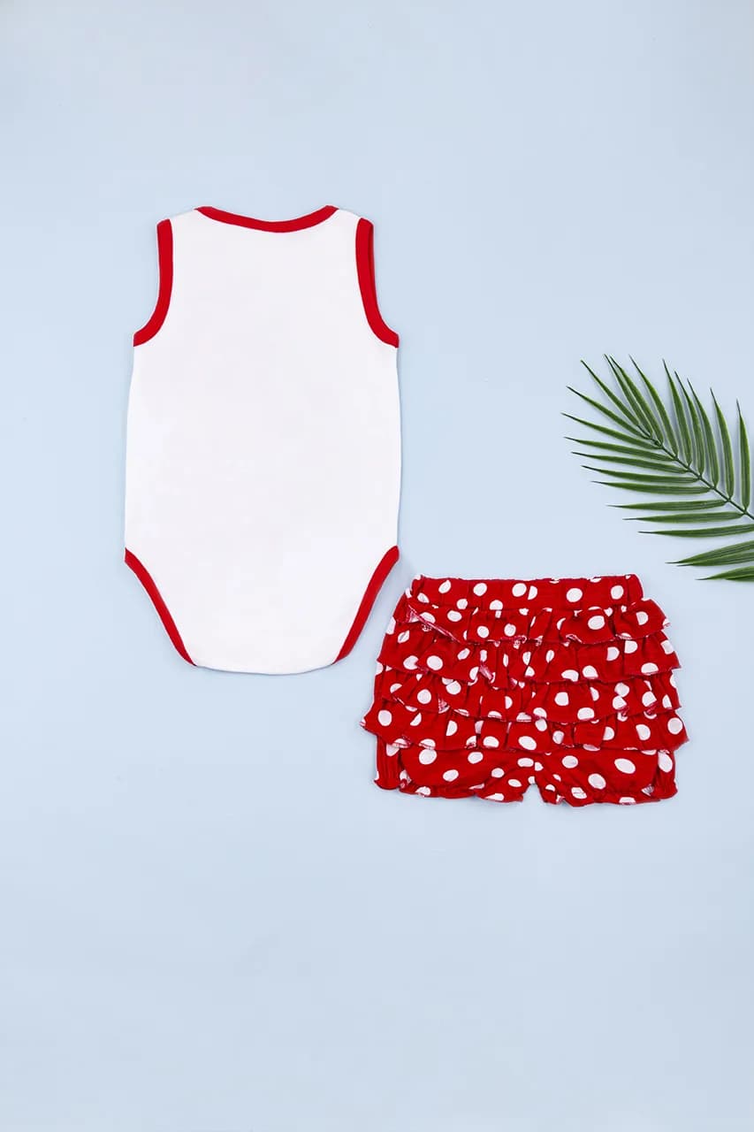 Комплект для девочки (боди-майка+шорты) 68-92 Disney Minnie MN15631 фото 5 Комплект для девочки (боди-майка+шорты) 68-92 Disney Minnie MN15631 фото 5