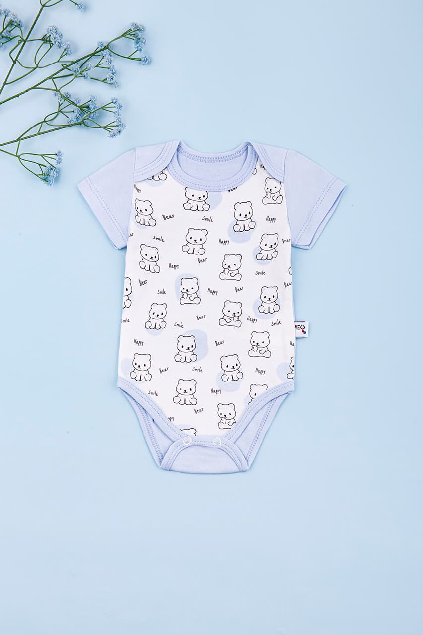 Боді для новонародженого 0-12 Veo Baby Ofk11836- блакитний