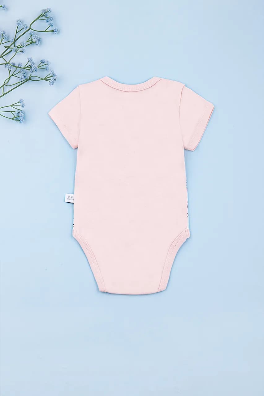 Боди для новорожденного 0-12 Veo Baby Ofk11836 -персиковый фото 3 Боди для новорожденного 0-12 Veo Baby Ofk11836 -персиковый фото 3