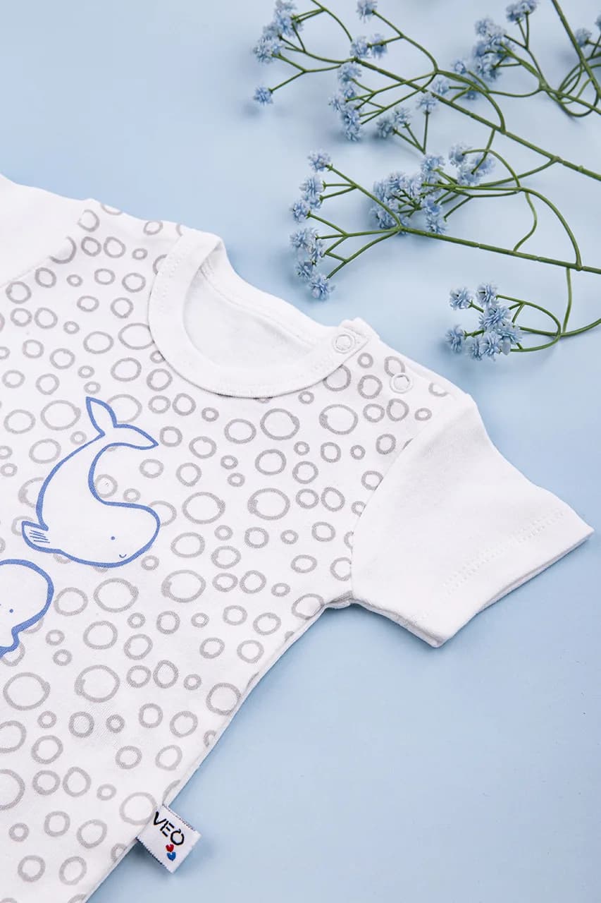 Боди для новорожденного 0-12 Veo Baby 12833 - молочный фото 2 Боди для новорожденного 0-12 Veo Baby 12833 - молочный фото 2