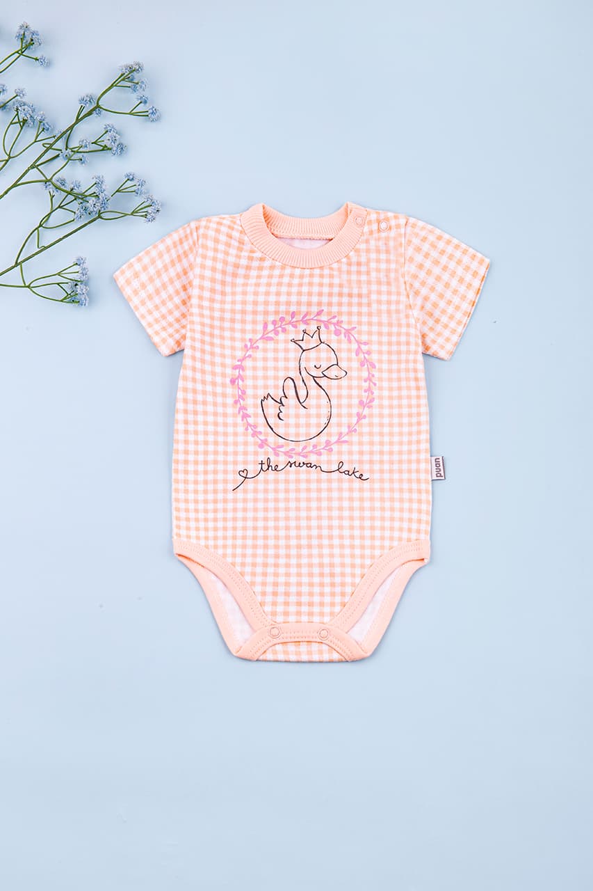 Боди для детей 0-12 Puan baby Avk3836 -молочный
