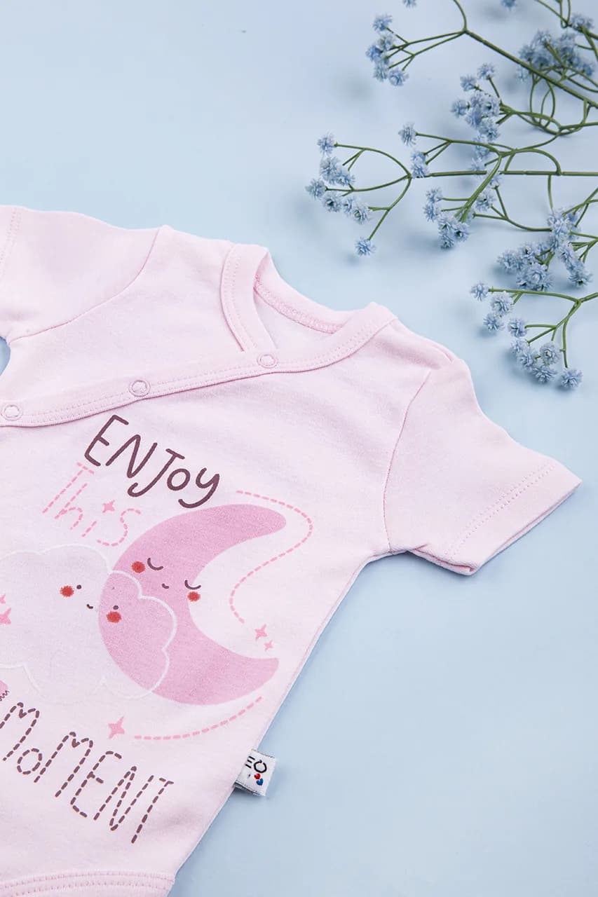 Боді для новонароджених 0-12 Veo Baby 10686 -рожевий фото 2 Боді для новонароджених 0-12 Veo Baby 10686 -рожевий фото 2