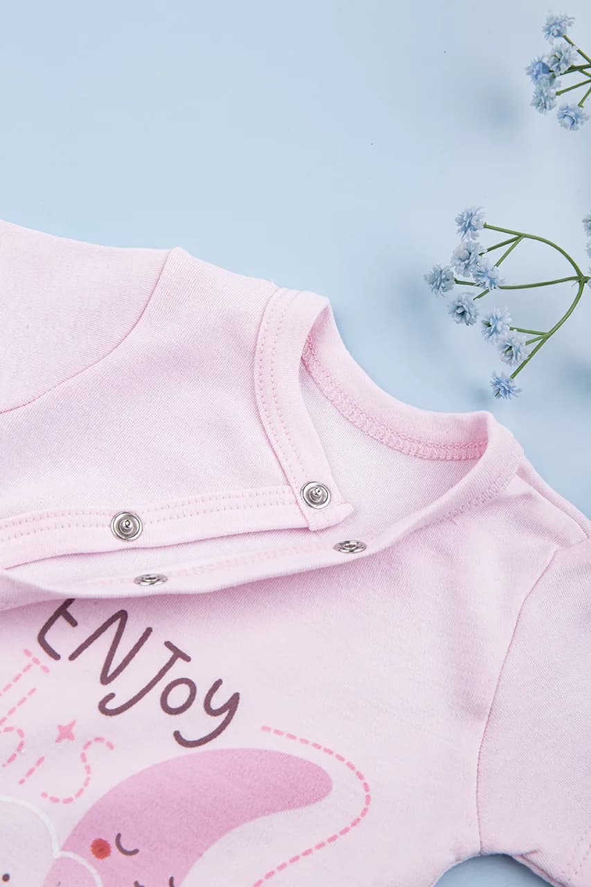 Боді для новонароджених 0-12 Veo Baby 10686 -рожевий фото 3 Боді для новонароджених 0-12 Veo Baby 10686 -рожевий фото 3