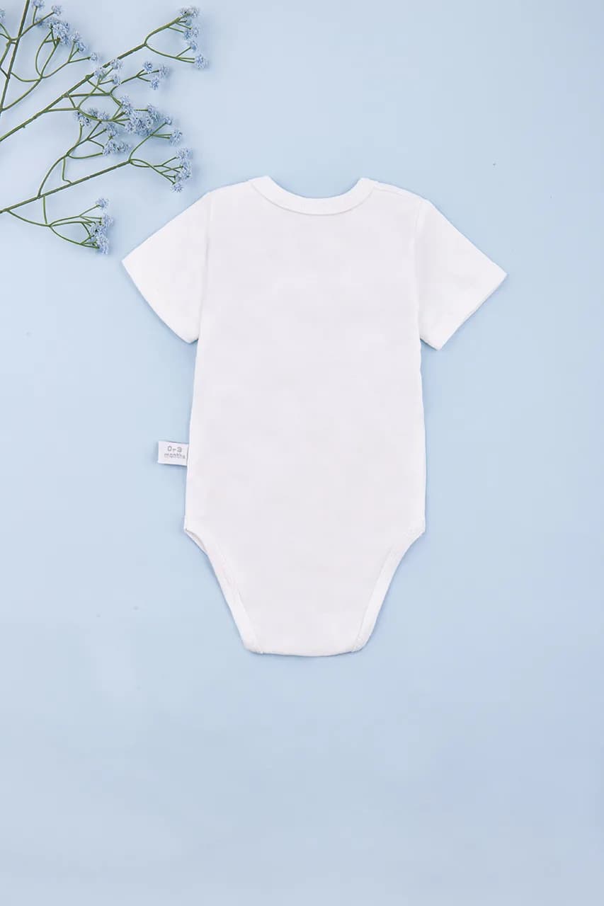 Боди для новорожденных 0-12 Veo Baby 10686 -молочный фото 4