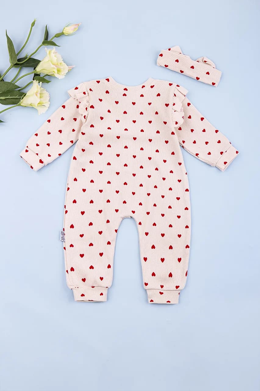 Комбинезон детский+повязка 3-12 Murat baby 7435 -молочный фото 6 Комбинезон детский+повязка 3-12 Murat baby 7435 -молочный фото 6