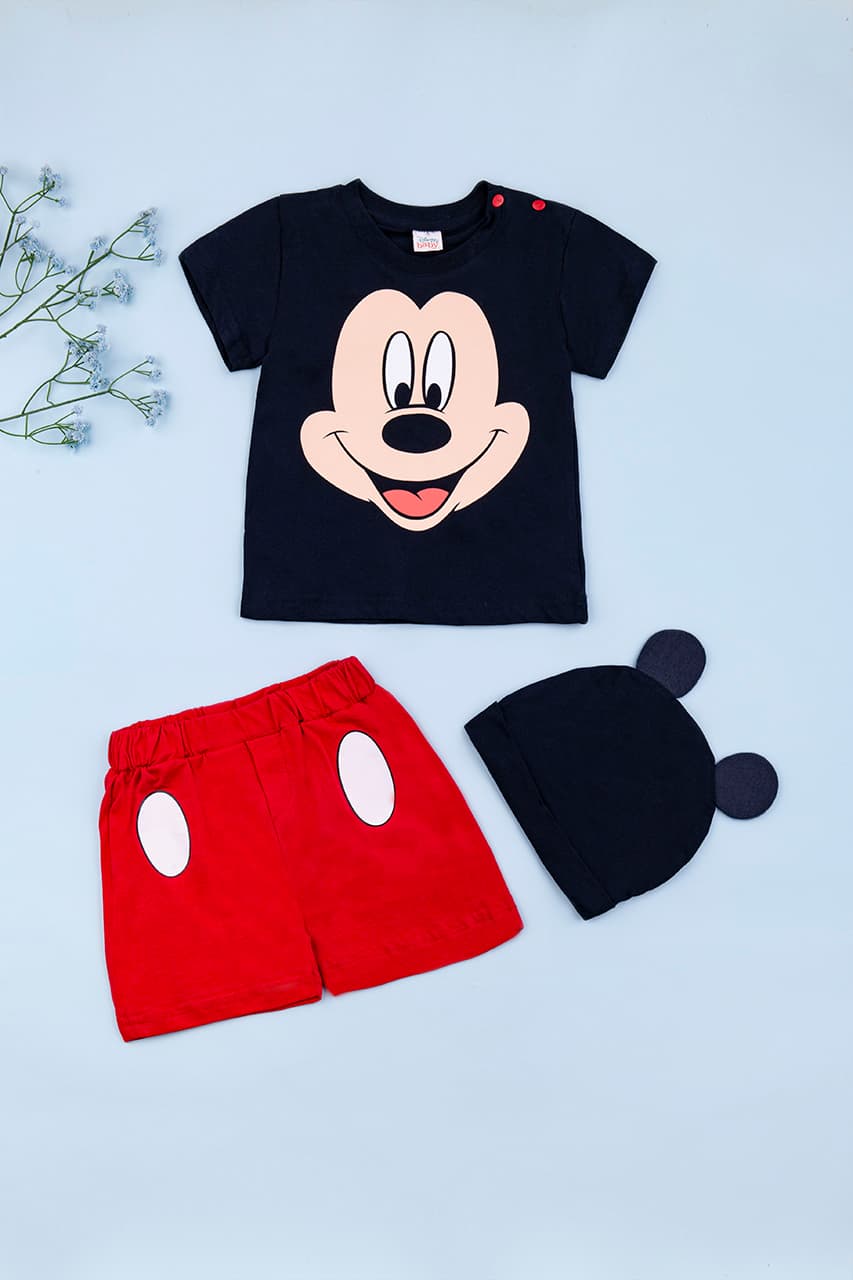 Комплект (футболка+шорты+шапочка) 68-92 Disney Mickey MC15593