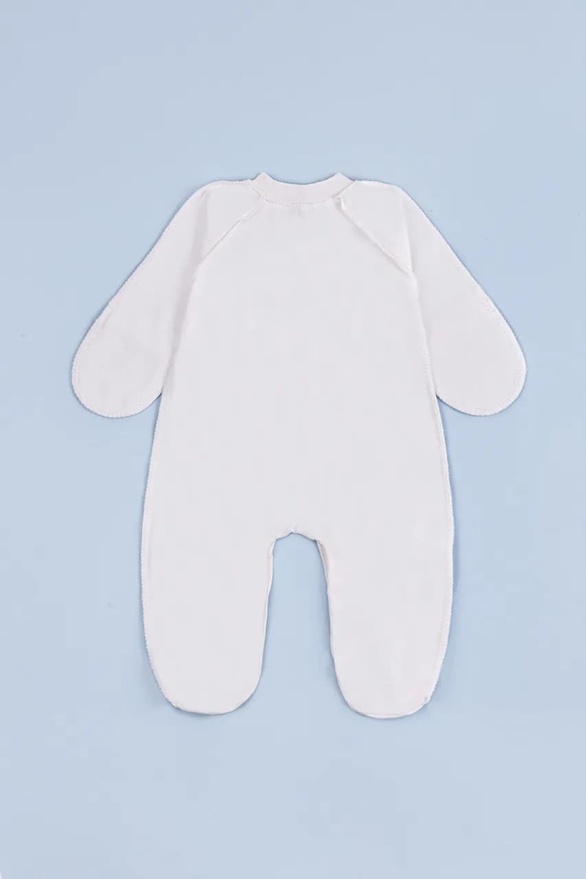 Комбинезон 50-62 Minikin На виражах 2317303 -молочный фото 4