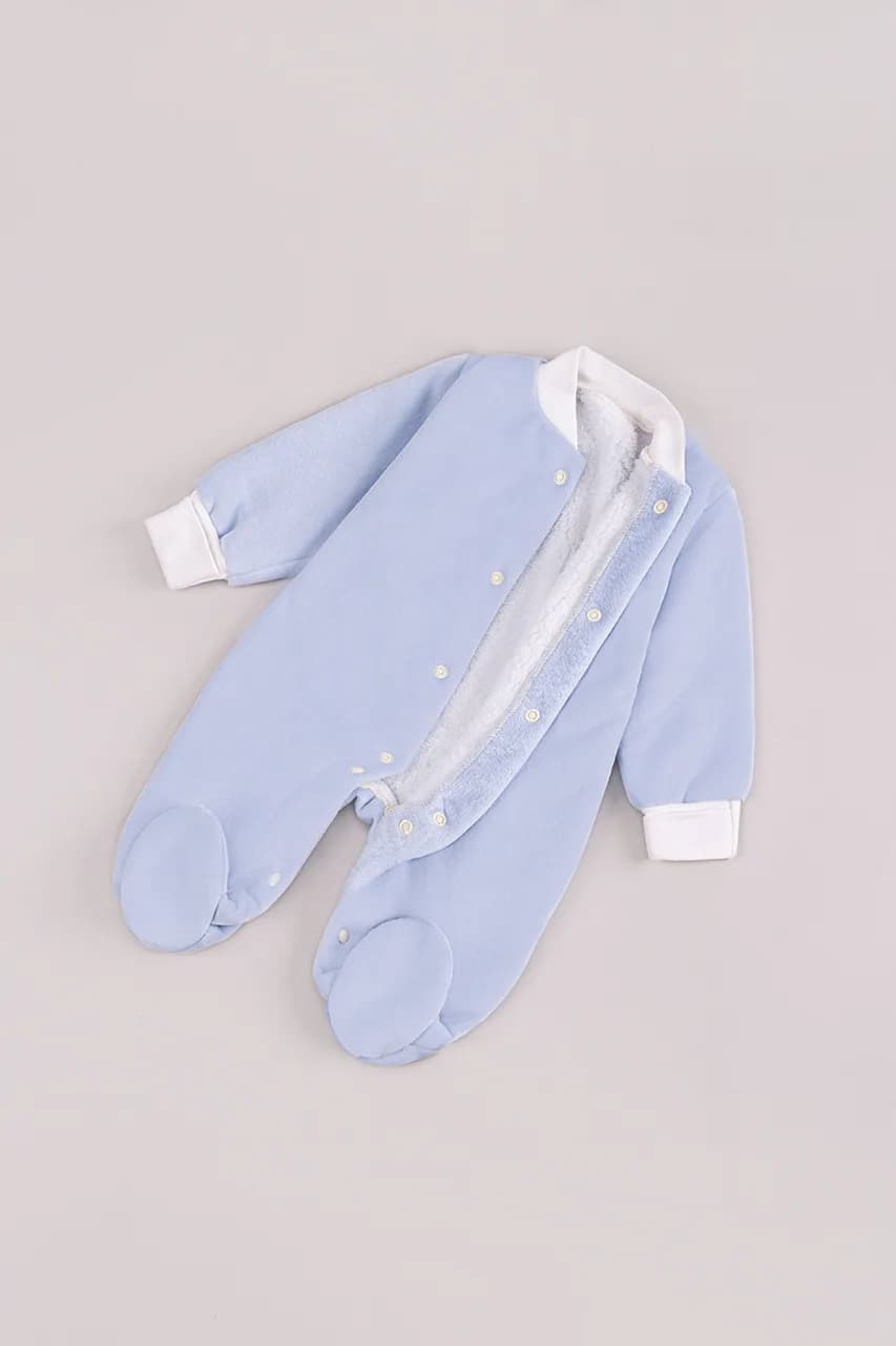 Комбинезон для новорожденных 56-74 Happy TOT 867ВТ- голубой фото 2 Комбинезон для новорожденных 56-74 Happy TOT 867ВТ- голубой фото 2