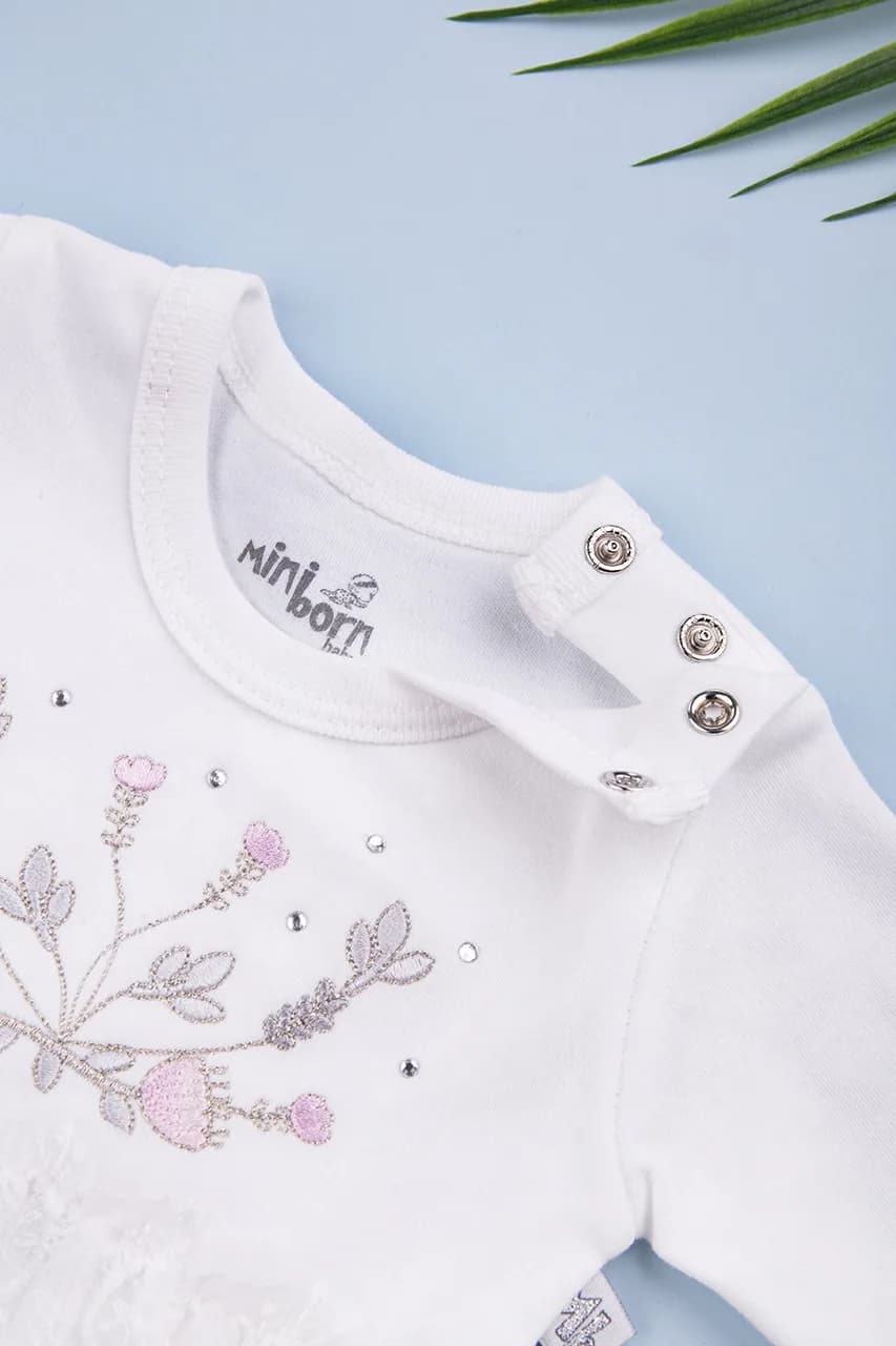 Боди-платье+повязка для выписки 0-9 Mini born 3131 -молочный фото 3 Боди-платье+повязка для выписки 0-9 Mini born 3131 -молочный фото 3