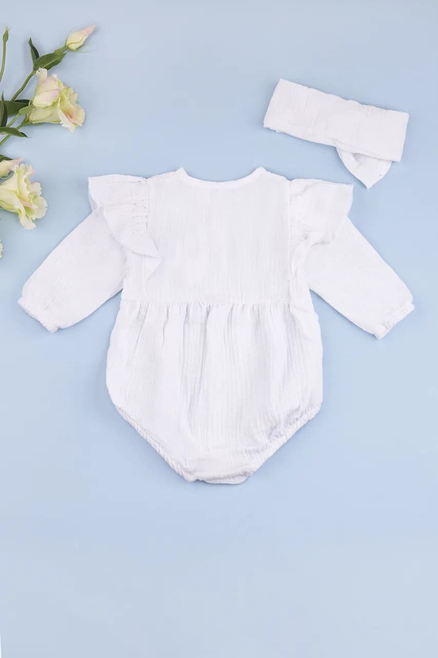 Боди+повязка 56-74 Twins Baby 0538014-1 -белый фото 6 Боди+повязка 56-74 Twins Baby 0538014-1 -белый фото 6