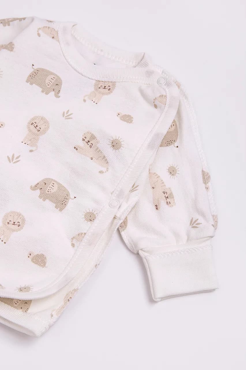 Распашонка для новорожденных 56-62 Minikin "My love" 2425301 -молочный фото 3 Распашонка для новорожденных 56-62 Minikin "My love" 2425301 -молочный фото 3