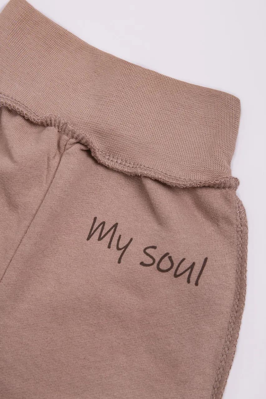 Повзунки 56-62 Minikin "My love" 2425401 -коричневий фото 3 Повзунки 56-62 Minikin "My love" 2425401 -коричневий фото 3