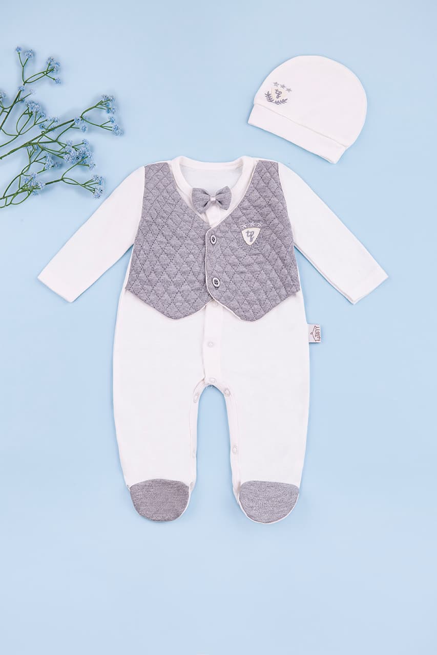 Комбінезон для виписки 0-6 Taffy 50090 -молочний