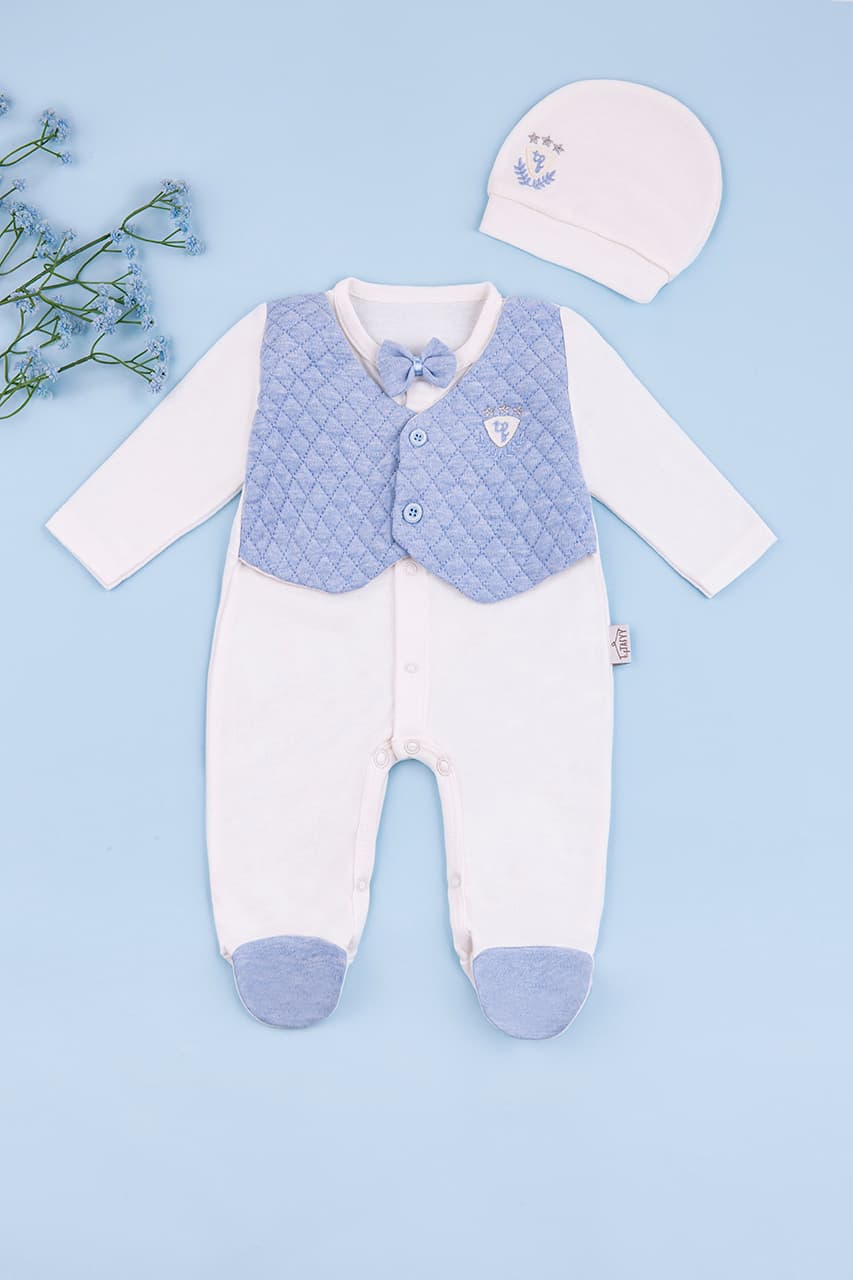 Комбінезон для виписки 0-6 Taffy 50090 -молочний
