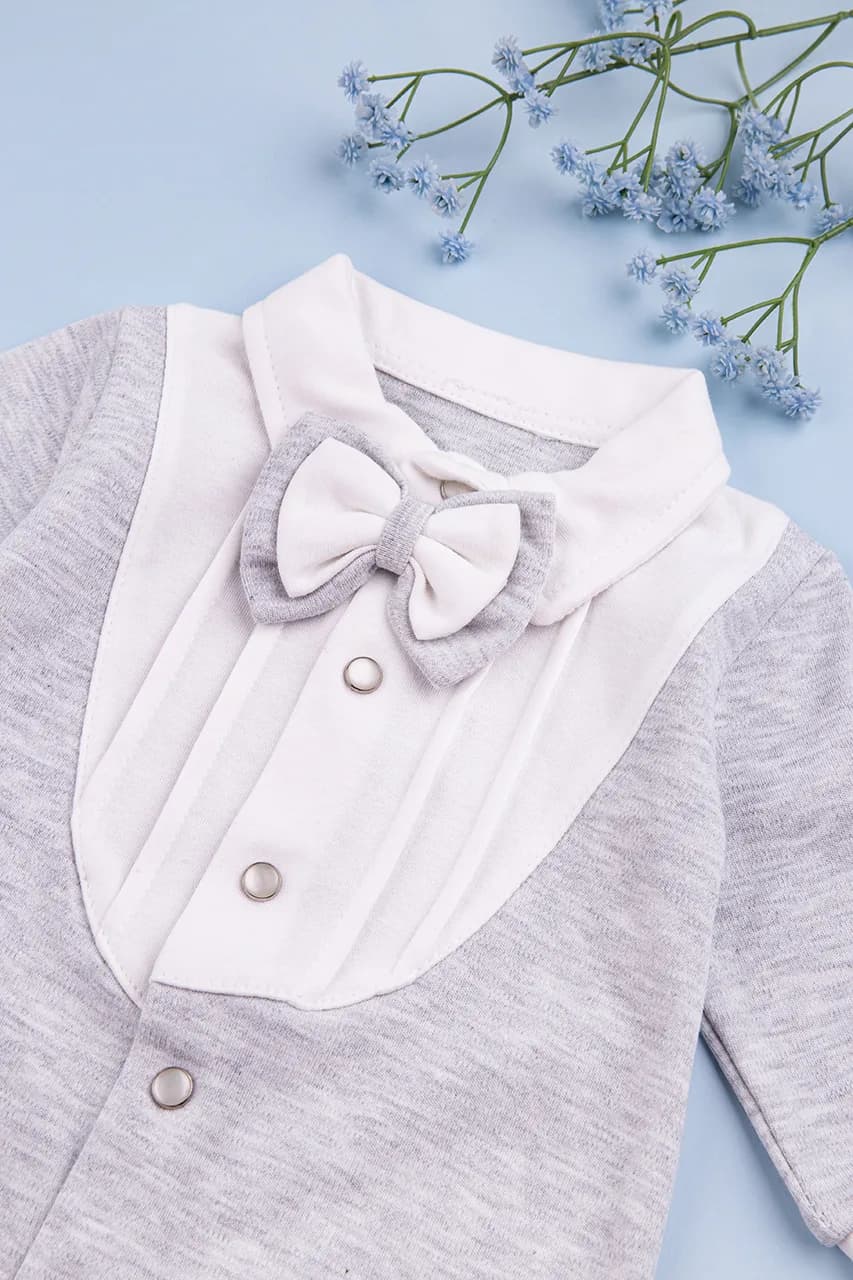 Комбинезон для выписки 0-3 Mini born 6045 -молочный фото 2 Комбинезон для выписки 0-3 Mini born 6045 -молочный фото 2
