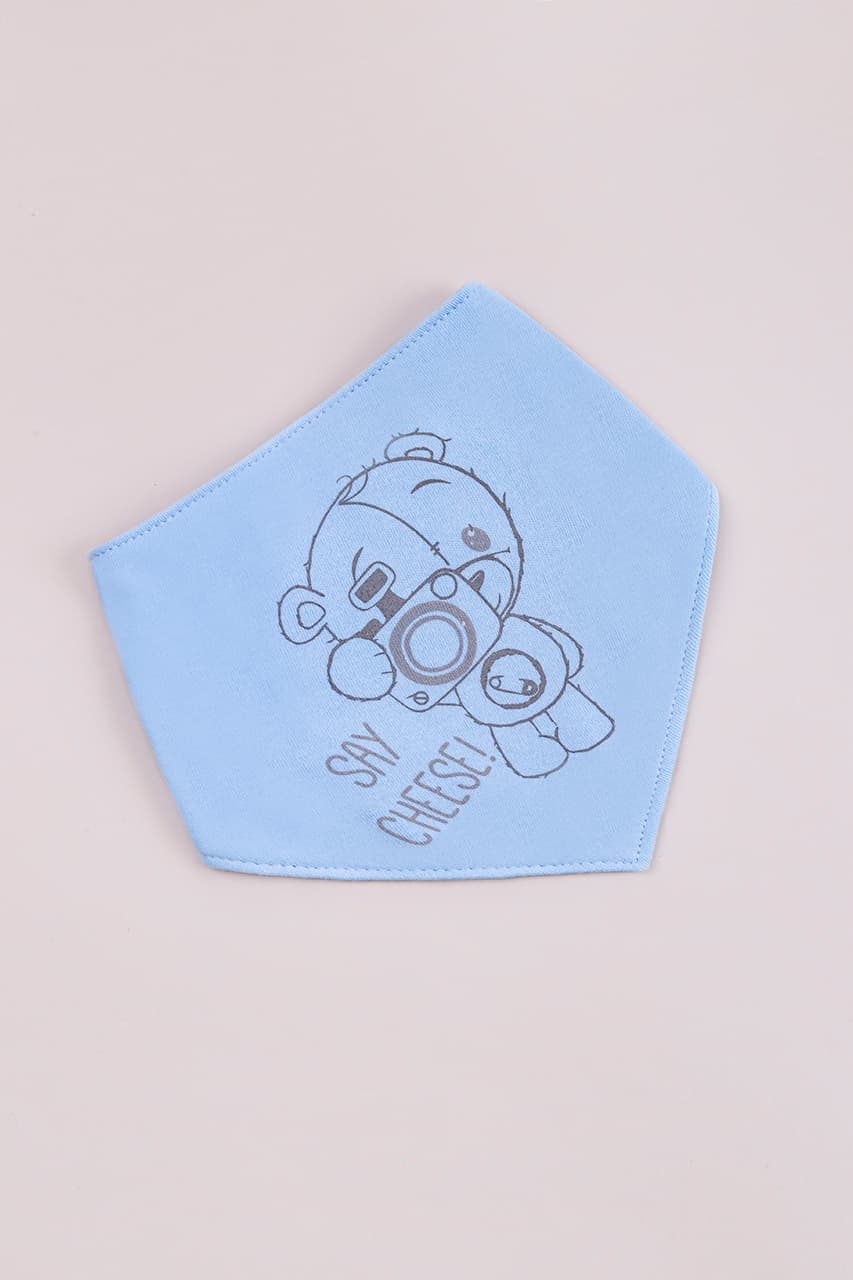 Слюнявчик Планета текстиль СЛ-одн -голубой