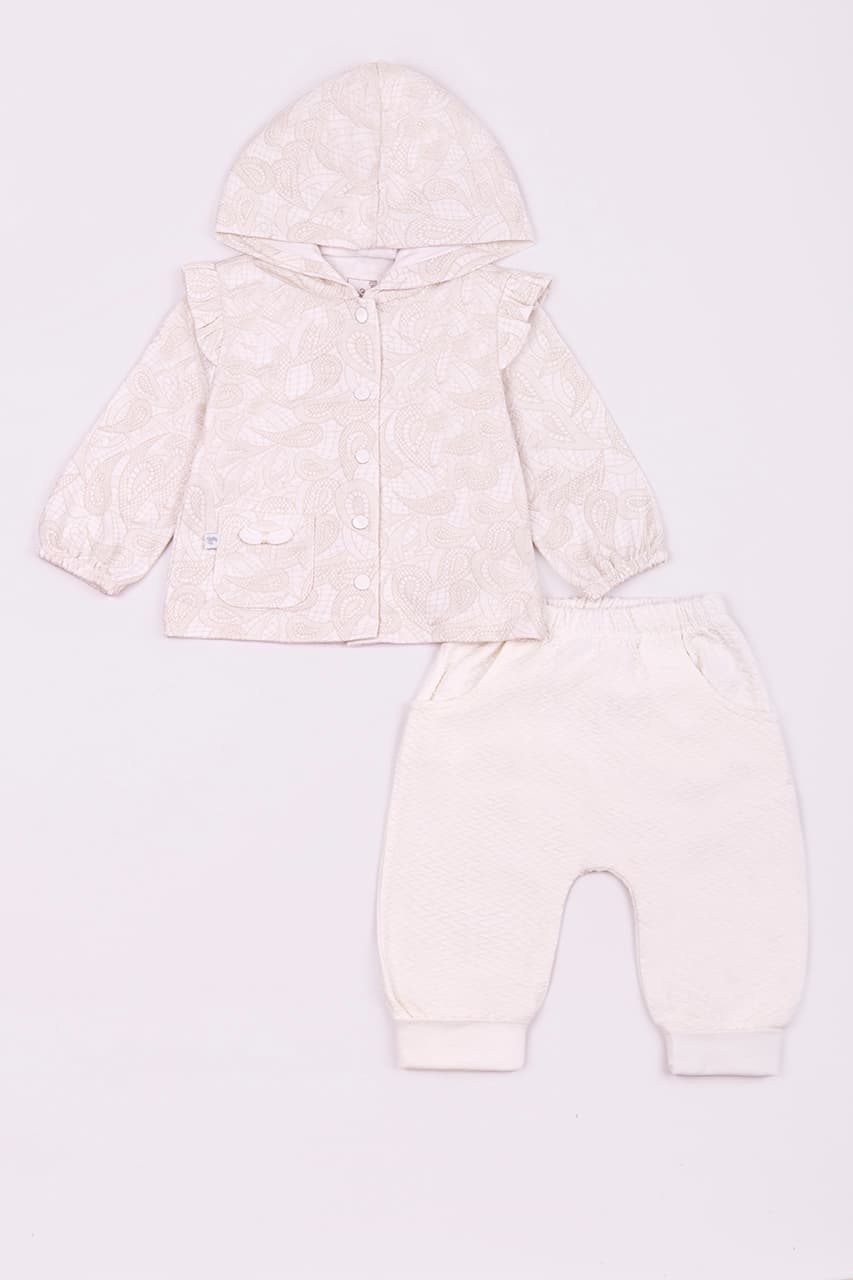 Комплект (кофта довг.рук+штани) Caramell TKK1890 -молочний