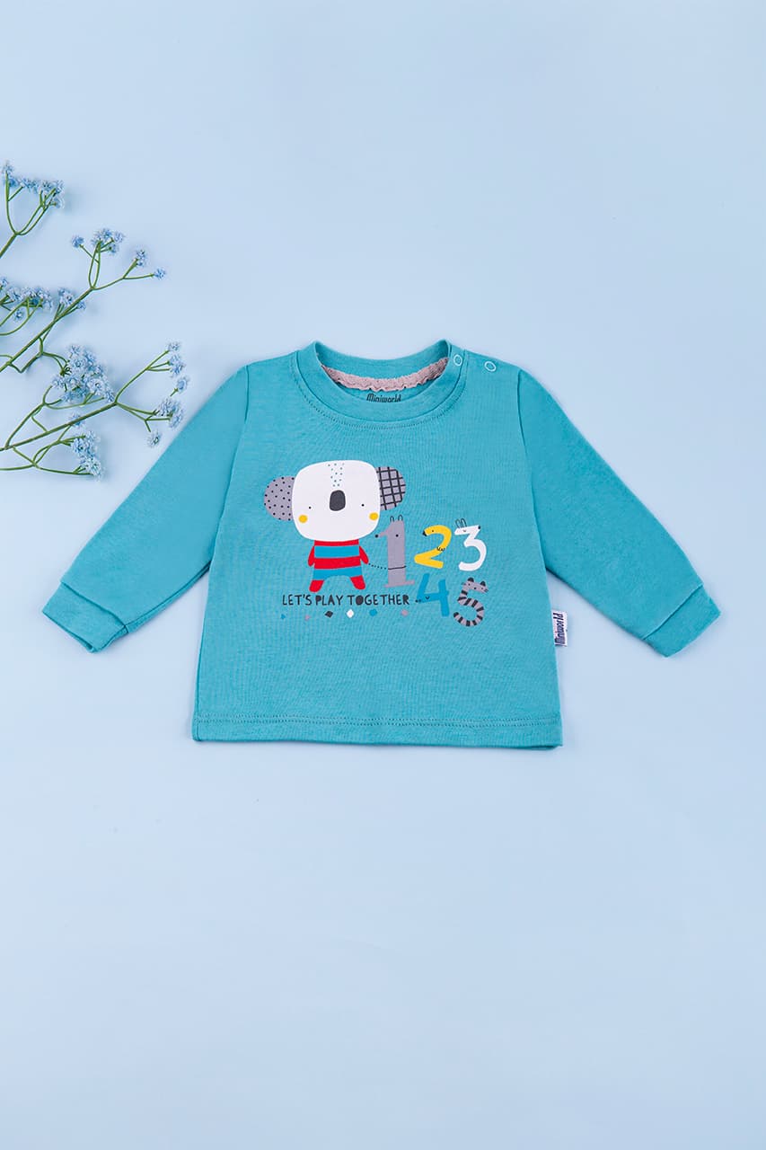 Кофта 3-12 Miniworld 16311 -бірюзовий