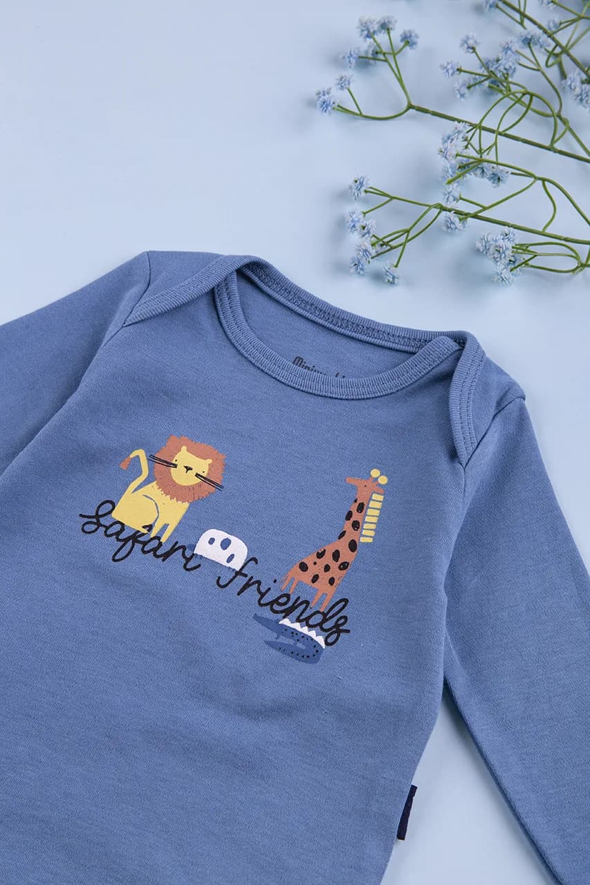 Боді для новонароджених 3-12 Miniworld 16442 -синій фото 2 Боді для новонароджених 3-12 Miniworld 16442 -синій фото 2