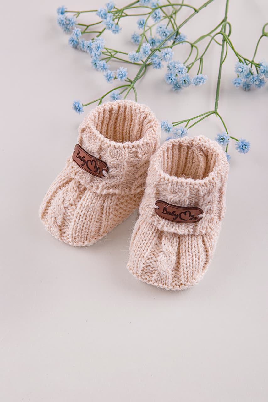 Пинетки 0-3 BabyMy 4009 -бежевый