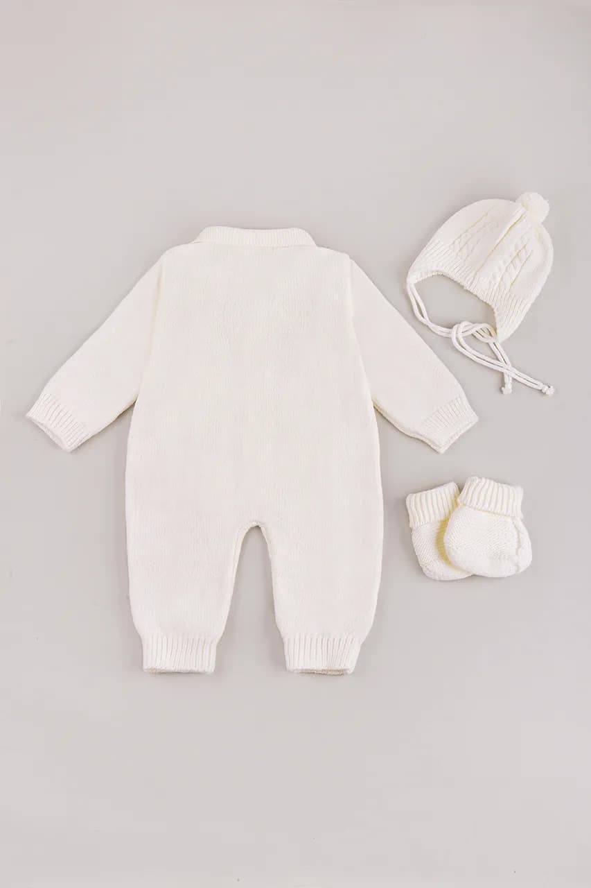 Комплект для выписки (конверт+комбинезон+шапка+пинетки) 0-3 BabyMy 4075 -молочный фото 12 Комплект для выписки (конверт+комбинезон+шапка+пинетки) 0-3 BabyMy 4075 -молочный фото 12