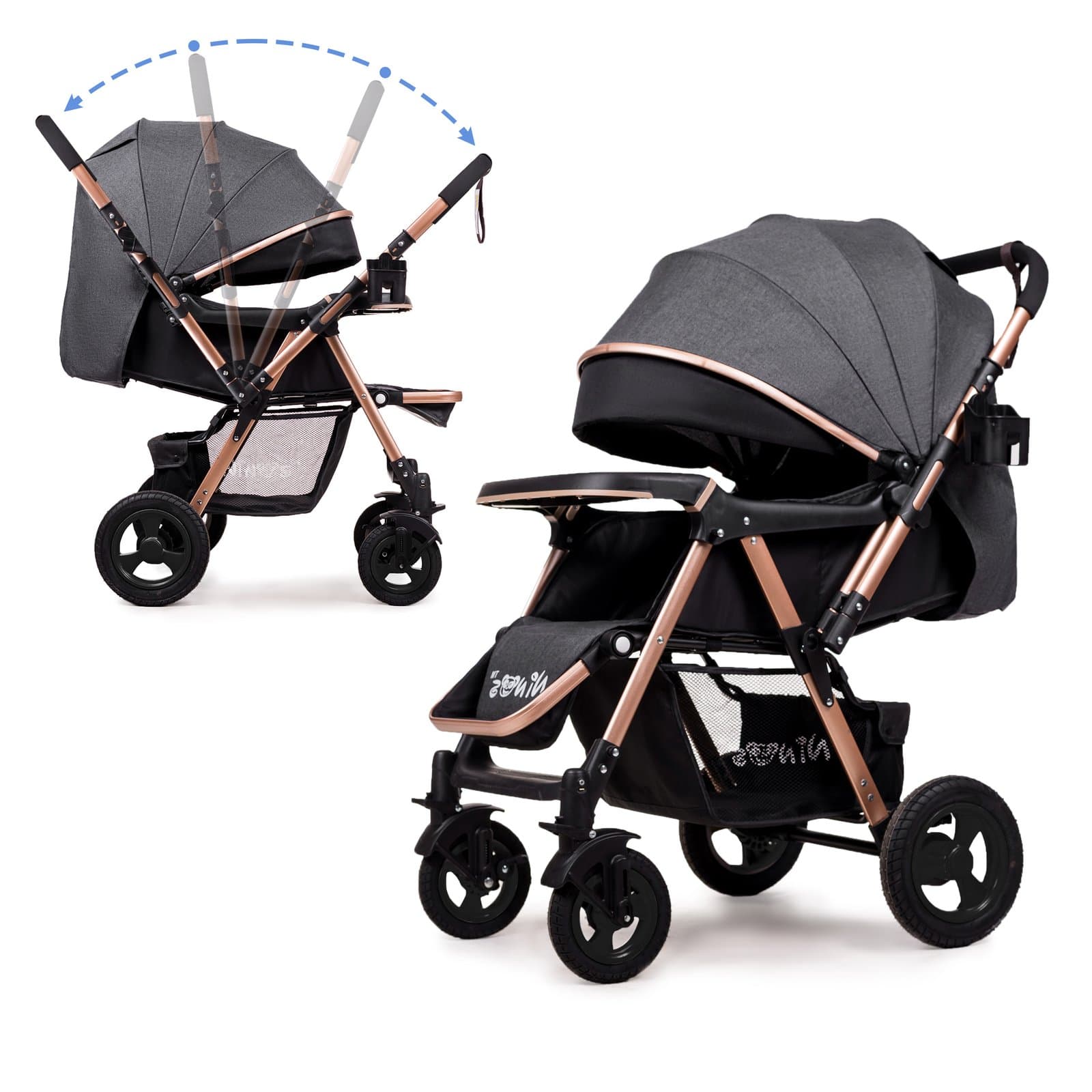Коляска прогулянкова Ninos Maxi Grey NM2019MG