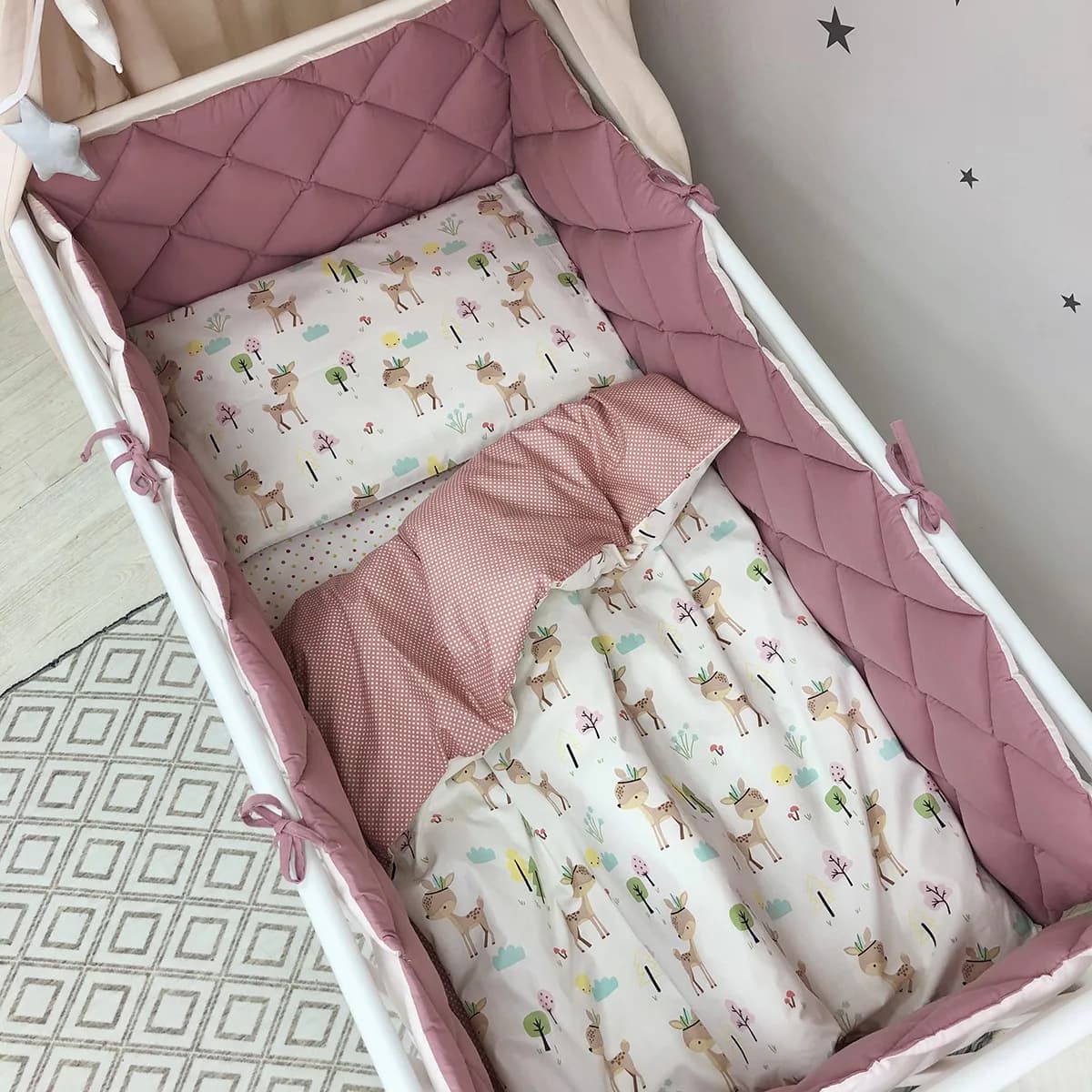 Постельный комплект Маленькая Соня Baby Mix Газель 6ед 0291599 фото 3 Постельный комплект Маленькая Соня Baby Mix Газель 6ед 0291599 фото 3