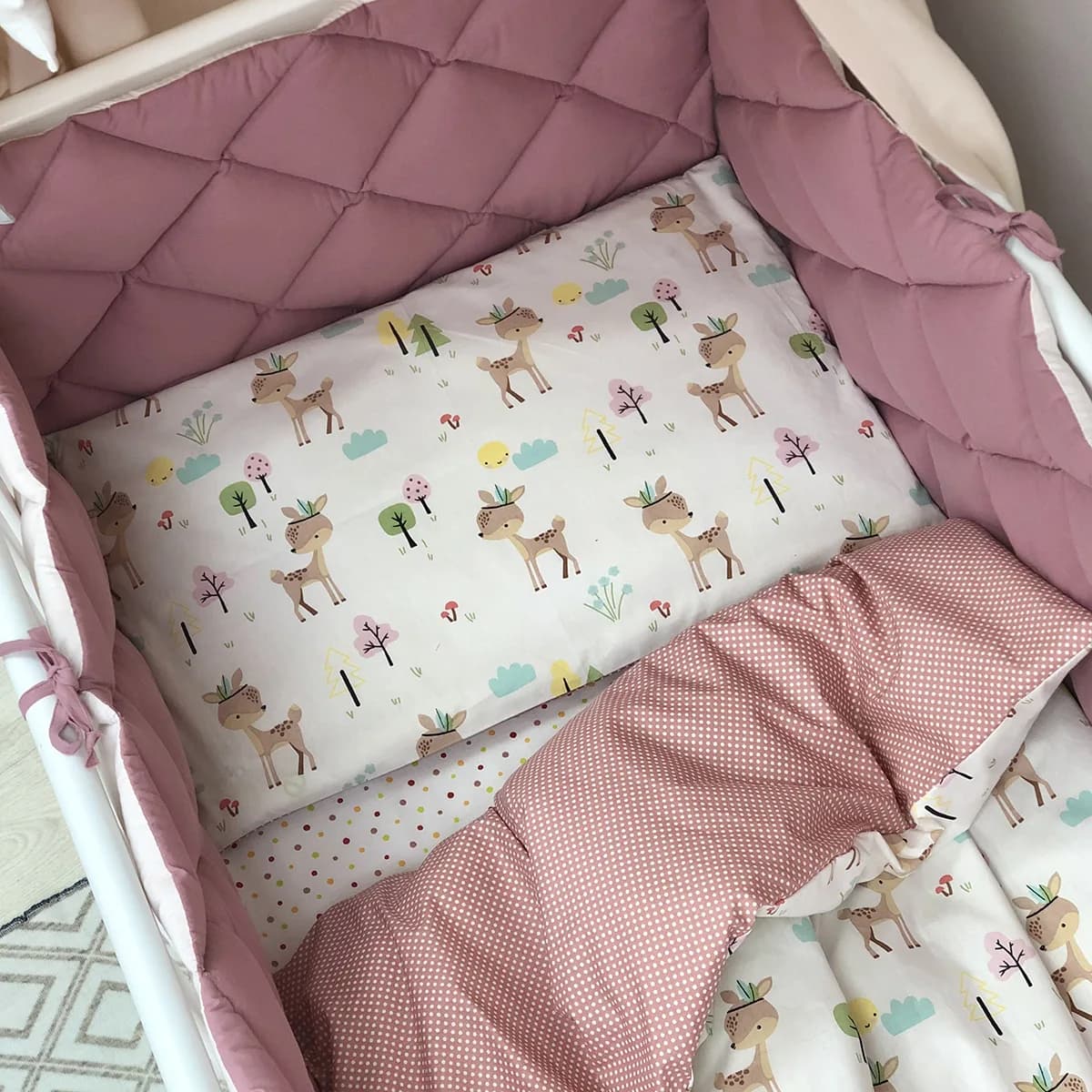 Постельный комплект Маленькая Соня Baby Mix Газель 6ед 0291599 фото 4 Постельный комплект Маленькая Соня Baby Mix Газель 6ед 0291599 фото 4