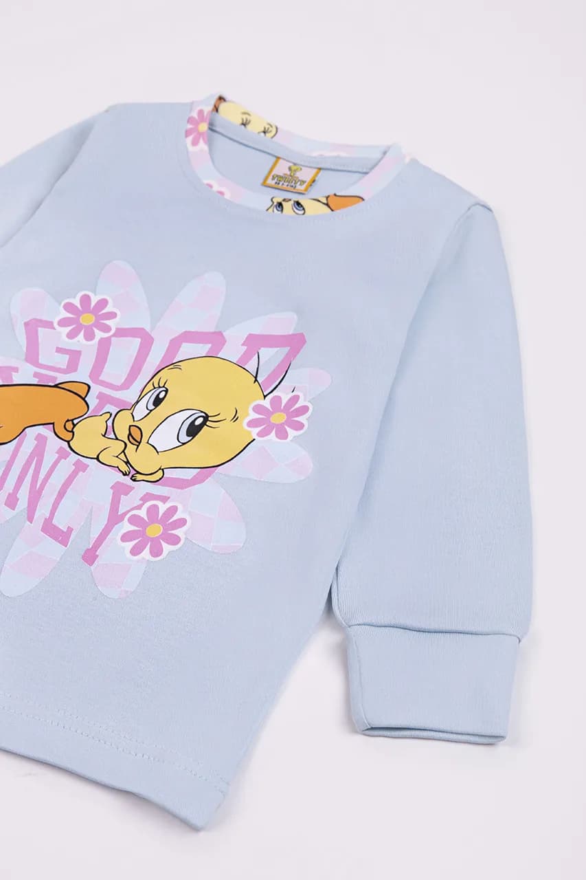 Пижама (футболка+штаны) Tweety 2747 -голубой фото 2 Пижама (футболка+штаны) Tweety 2747 -голубой фото 2