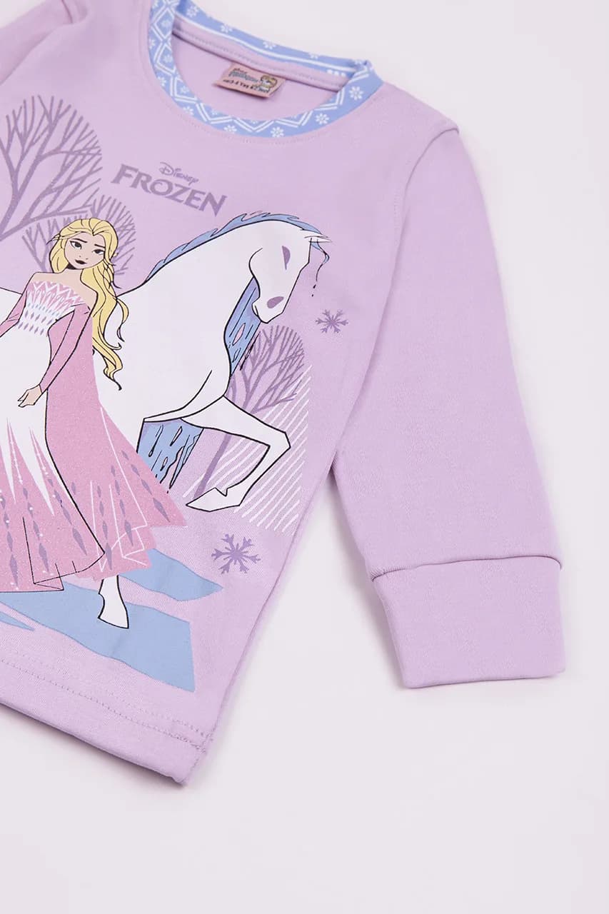 Пижама (футболка+штаны) Frozen 2729 -розовый фото 3