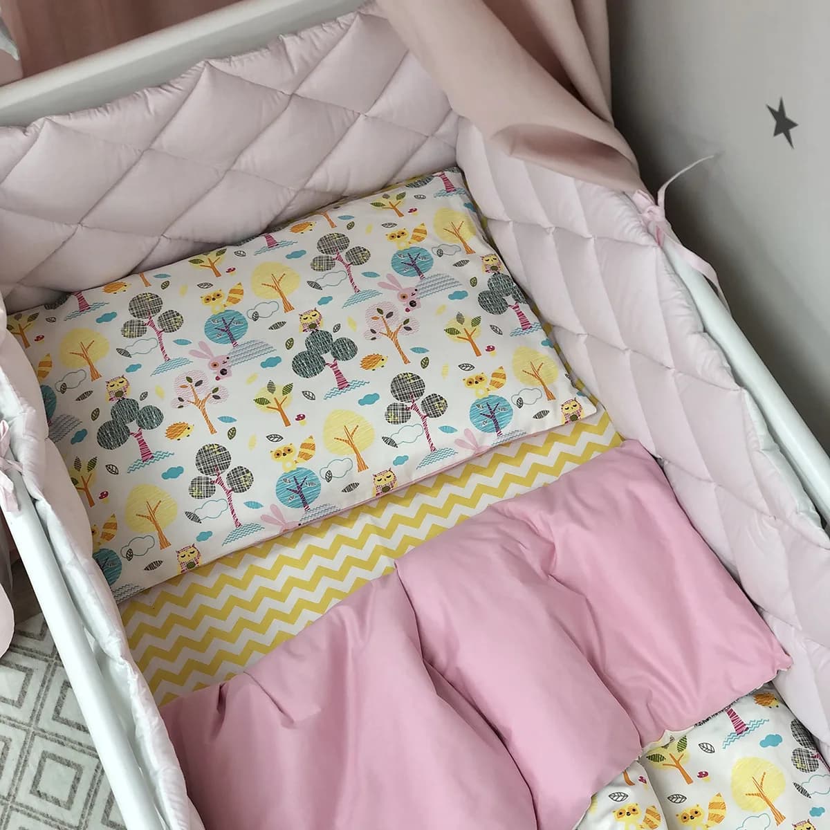 Постільний комплект Маленька Соня Baby Mix Совушки 6од 0291602 фото 3 Постільний комплект Маленька Соня Baby Mix Совушки 6од 0291602 фото 3