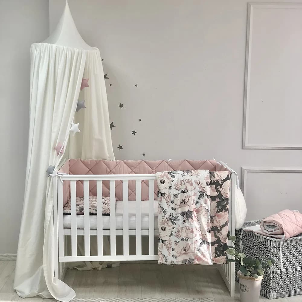 Постельный комплект Маленькая Соня Baby Mix Акварельные цветы 6ед 0291598 фото 3