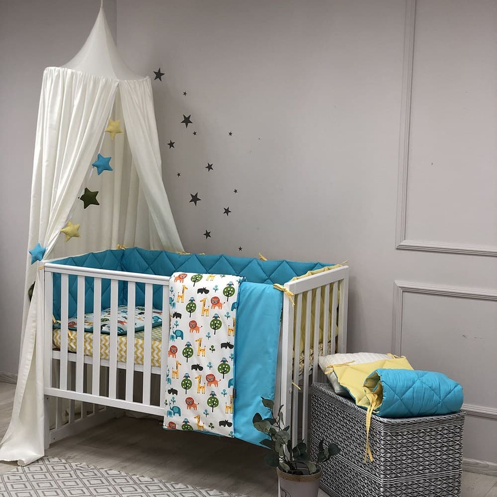 Постельный комплект Маленькая Соня Baby Mix Сафари 6ед 0291543 Постельный комплект Маленькая Соня Baby Mix Сафари 6ед 0291543