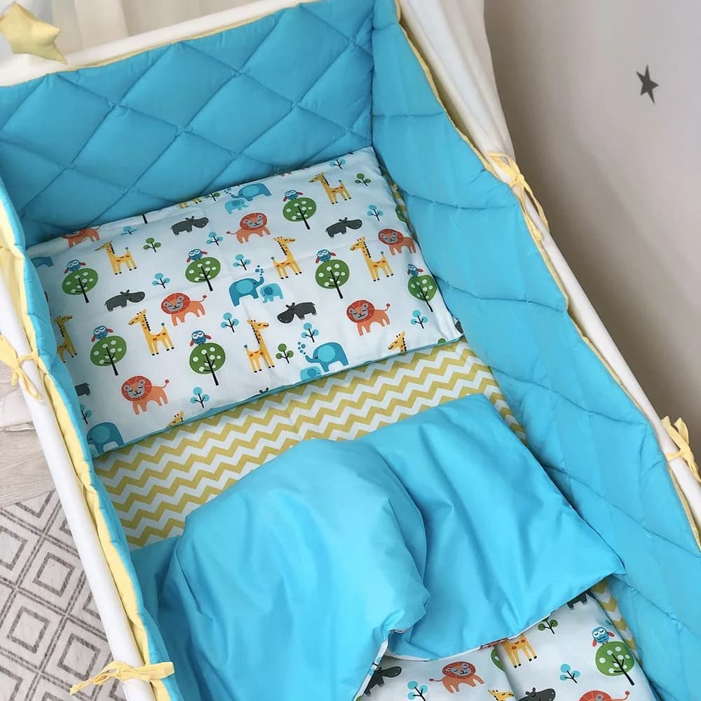 Постельный комплект Маленькая Соня Baby Mix Сафари 6ед 0291543 фото 3 Постельный комплект Маленькая Соня Baby Mix Сафари 6ед 0291543 фото 3