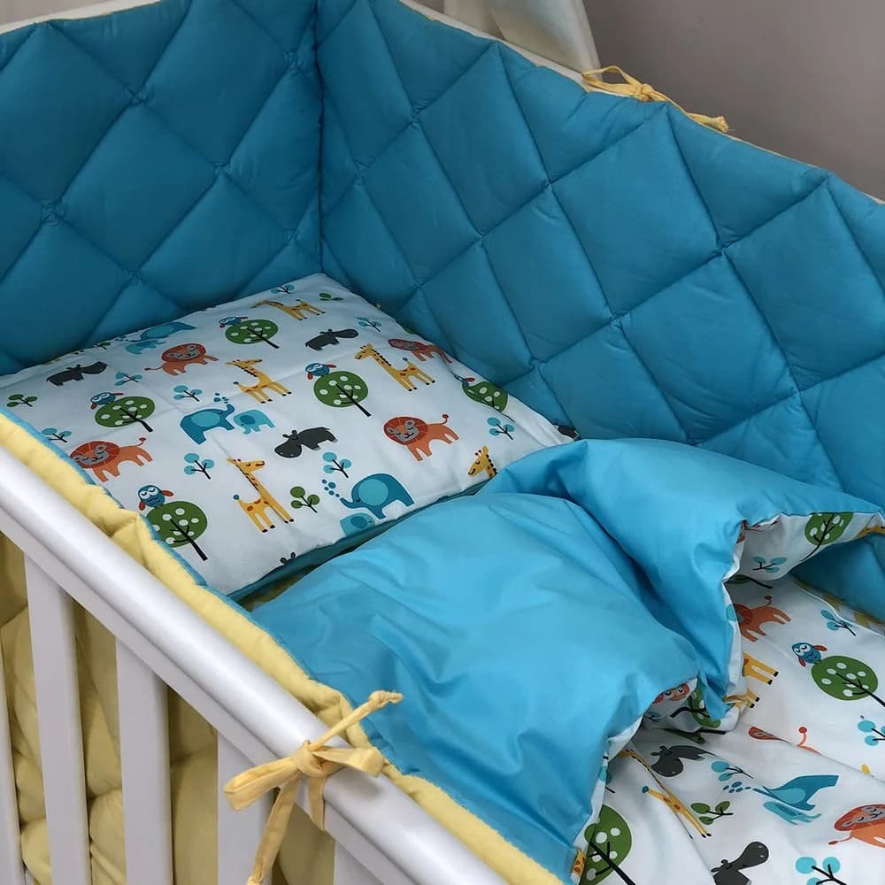 Постельный комплект Маленькая Соня Baby Mix Сафари 6ед 0291543 фото 2 Постельный комплект Маленькая Соня Baby Mix Сафари 6ед 0291543 фото 2