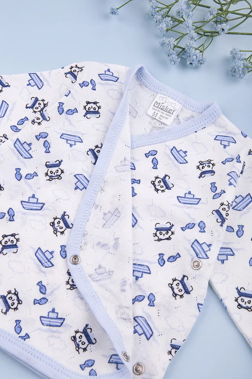 Комплект для новорожденного (кофта+ползунки+шапка+рукавички+слюнявчик) 56-62 ТО 6212-молочный фото 4 Комплект для новорожденного (кофта+ползунки+шапка+рукавички+слюнявчик) 56-62 ТО 6212-молочный фото 4