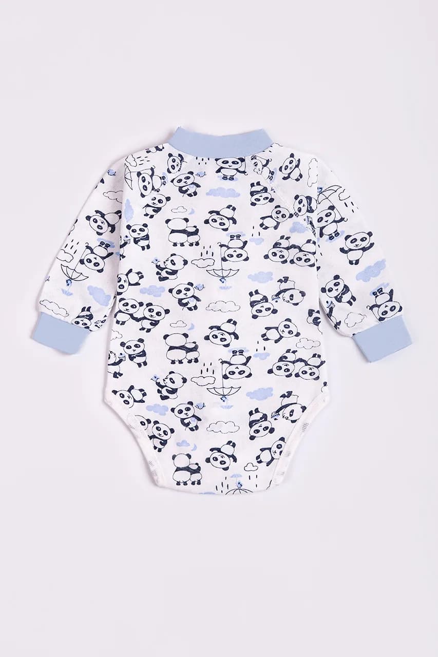 Боди для детей Happy Tot 9-052ф -синий фото 2 Боди для детей Happy Tot 9-052ф -синий фото 2