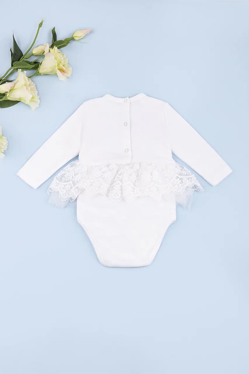Боді-плаття для виписки 0-12 Mini born 25019 -молочний фото 2 Боді-плаття для виписки 0-12 Mini born 25019 -молочний фото 2