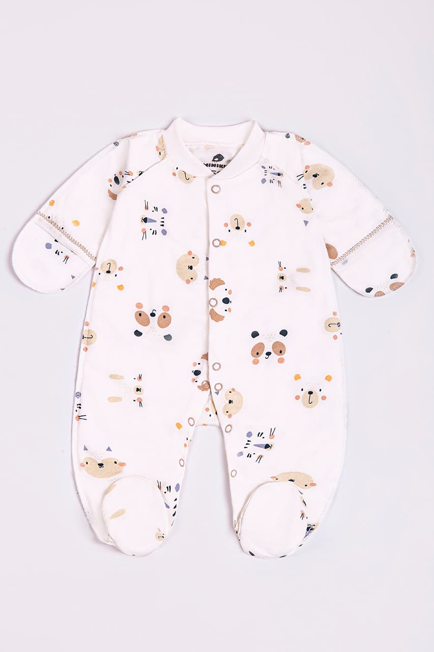 Комбінезон для новонародженого Minikin "Нappy baby" 2428401 -молочний