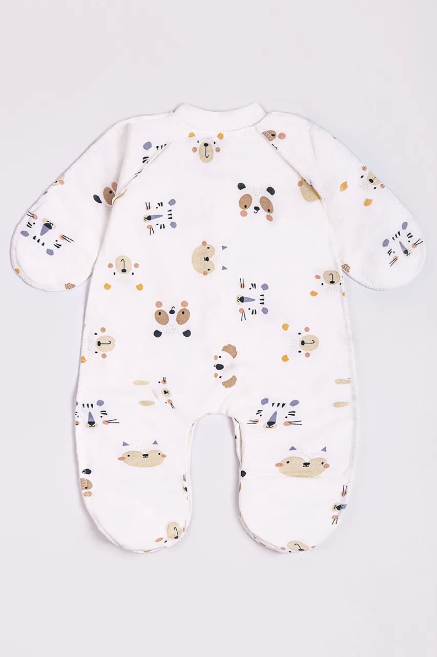 Комбінезон для новонародженого Minikin "Нappy baby" 2428401 -молочний фото 2 Комбінезон для новонародженого Minikin "Нappy baby" 2428401 -молочний фото 2