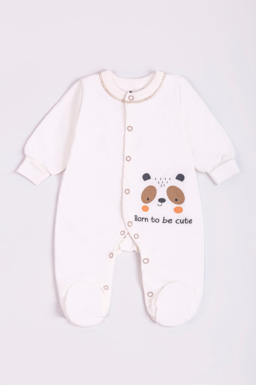 Комбінезон для новонародженого Minikin "Нappy baby" 2428601 -молочний