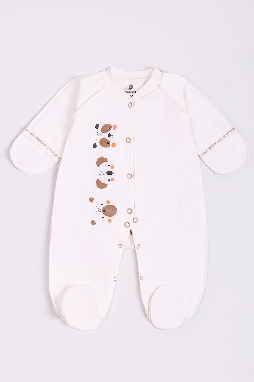 Комбінезон для новонародженого Minikin "Нappy baby" 2428401 -молочний