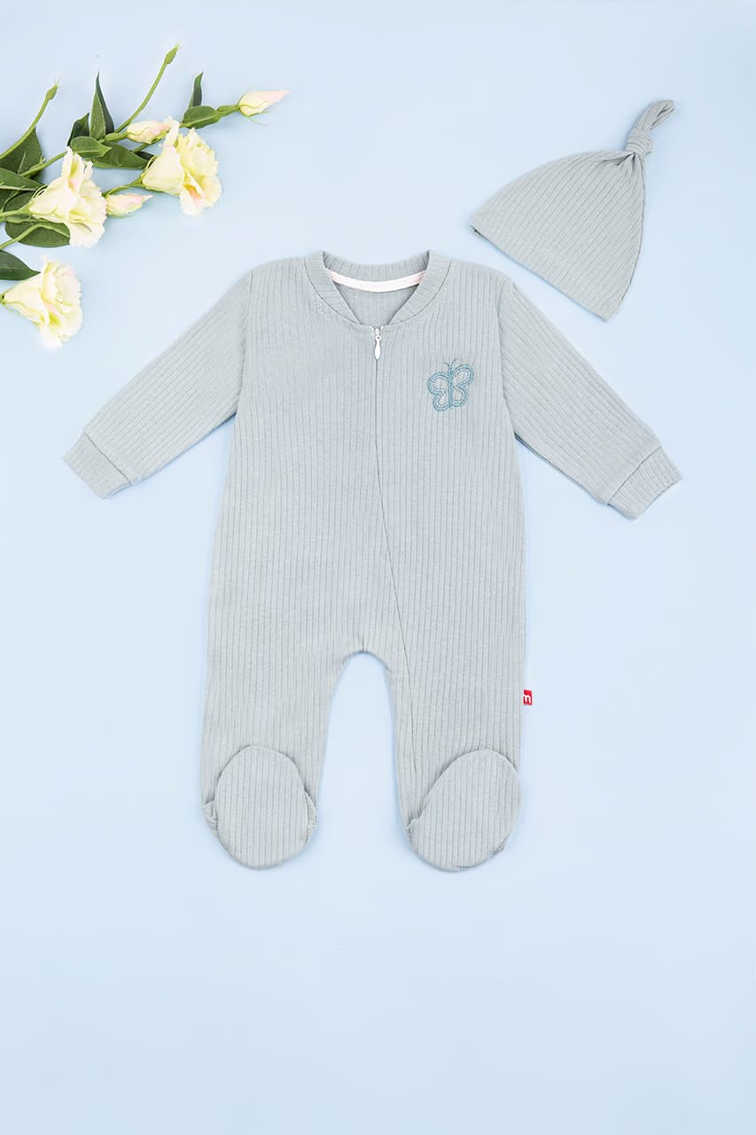 Комбинезон для детей+шапка 6-18 Murat baby 7081-зеленый