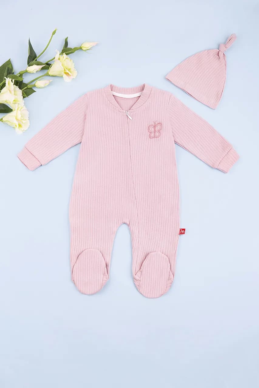 Комбинезон для детей+шапка 6-18 Murat baby 7081-розовый фото 7 Комбинезон для детей+шапка 6-18 Murat baby 7081-розовый фото 7
