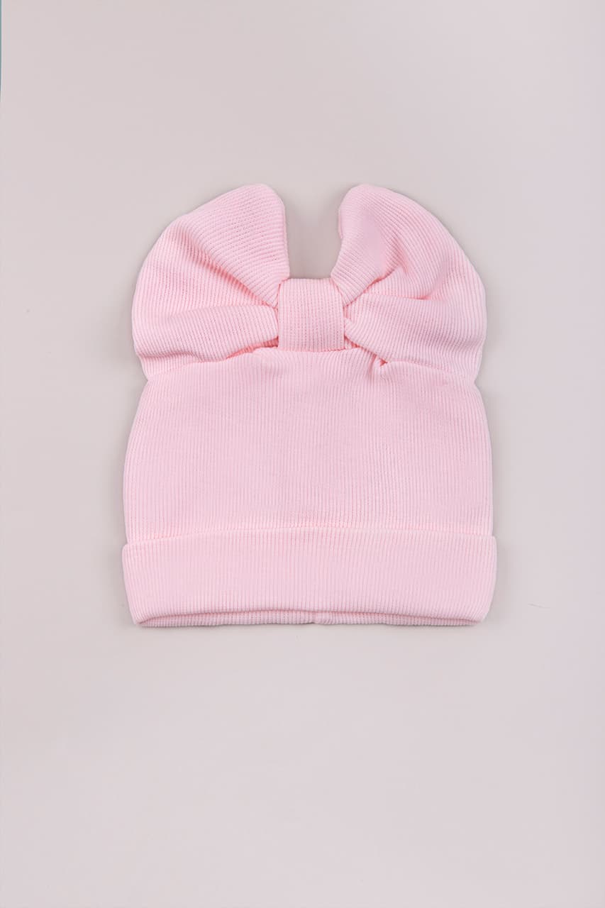Шапочка з бантом TwinsBaby 1514417 -рожевий