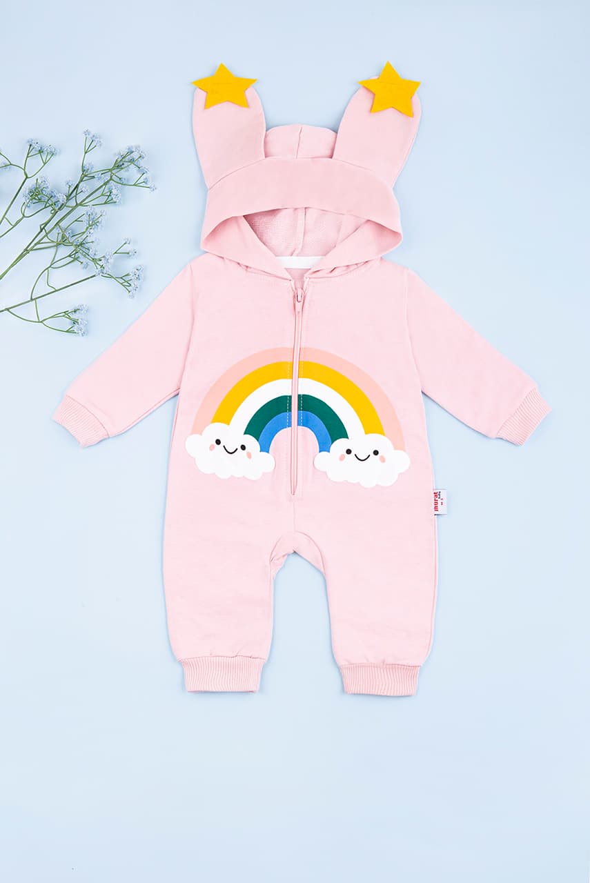 Комбинезон детский 3-12 Murat baby 7027-1-розовый