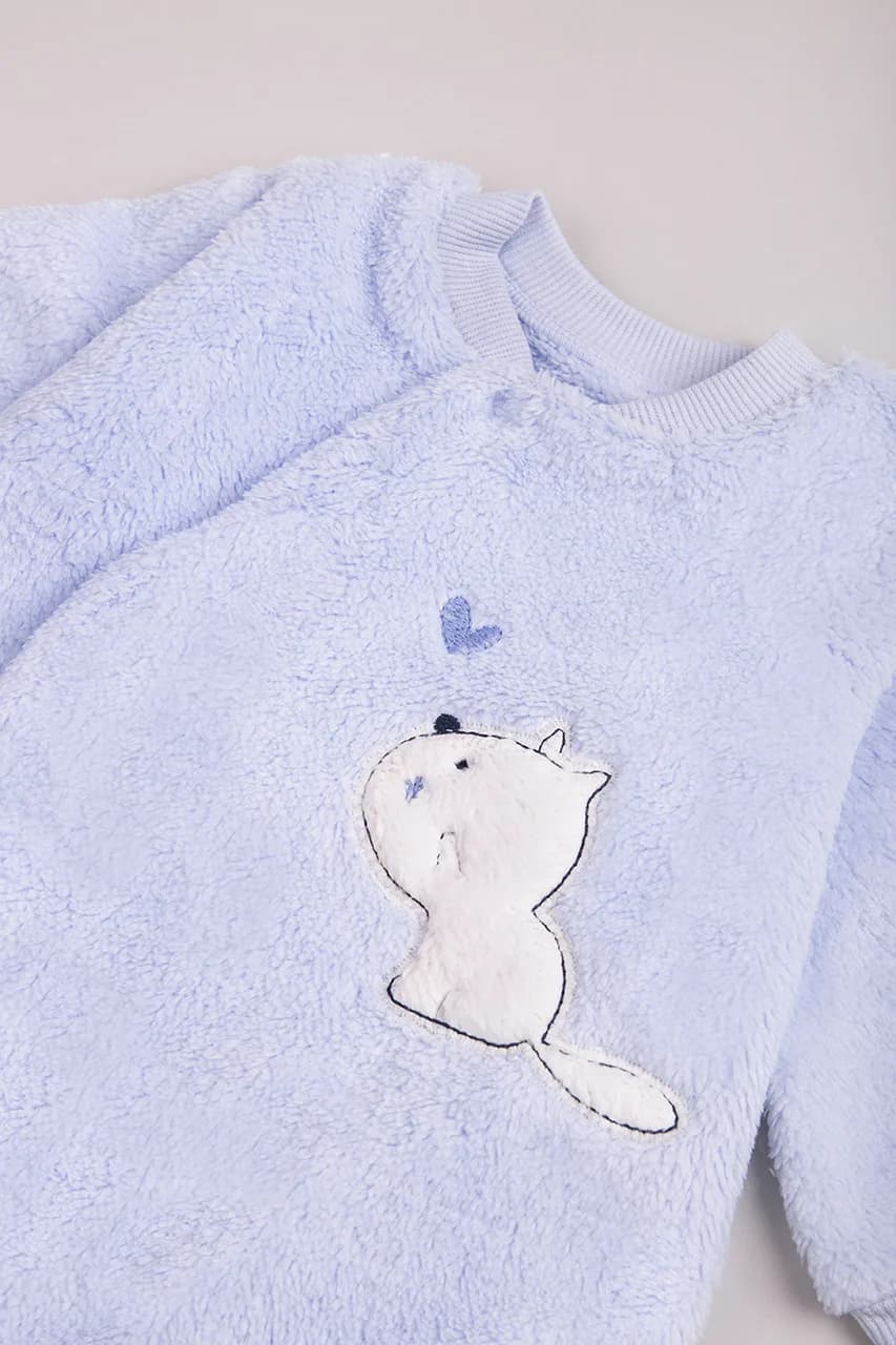 Комбінезон для новонародженого 3-6 VeoBaby Ofr46555 -блакитний фото 3