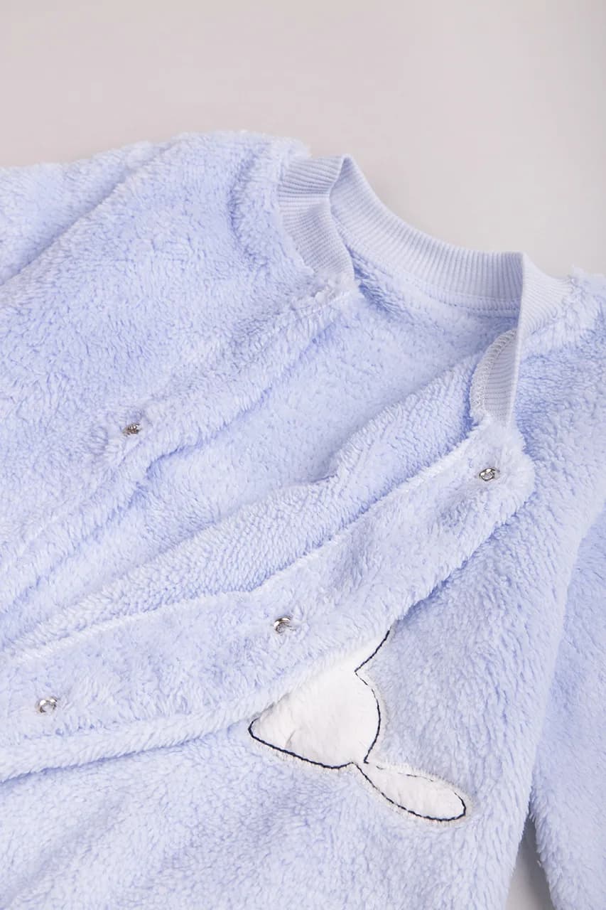 Комбінезон для новонародженого 3-6 VeoBaby Ofr46555 -блакитний фото 4