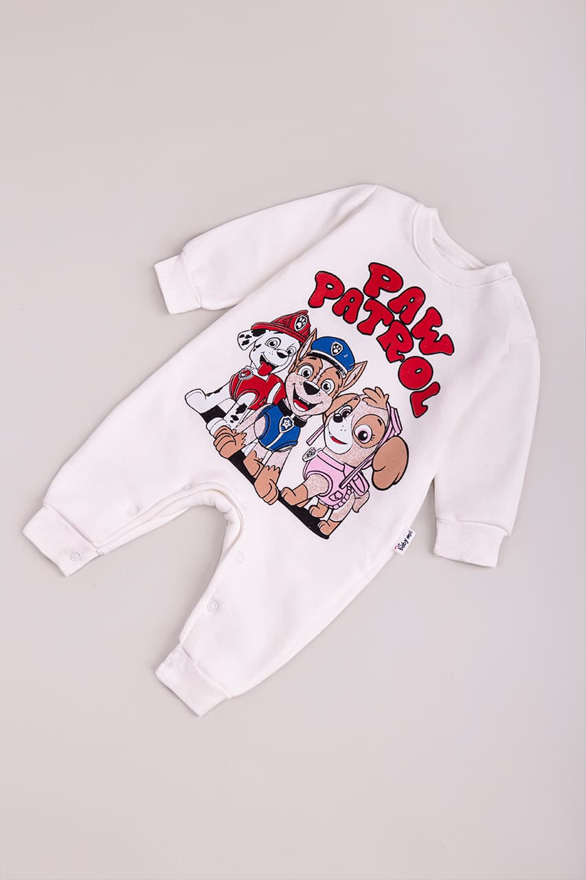 Комбінезон для новонародженого 3-9 Baby mii Pir0183 -молочний